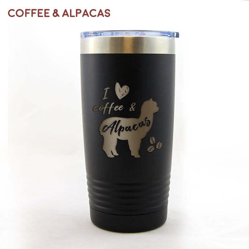 alpaca travel coffee mug 20oz Insulated Alpaca Tumbler – Red Door Alpaca Farm