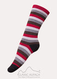 Striped Alpaca Sock