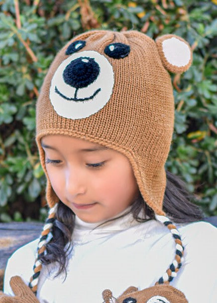 Kids Alpaca Bear Hat