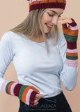 Justin Striped Gloves