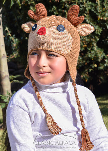 Kids Alpaca Deer Hat